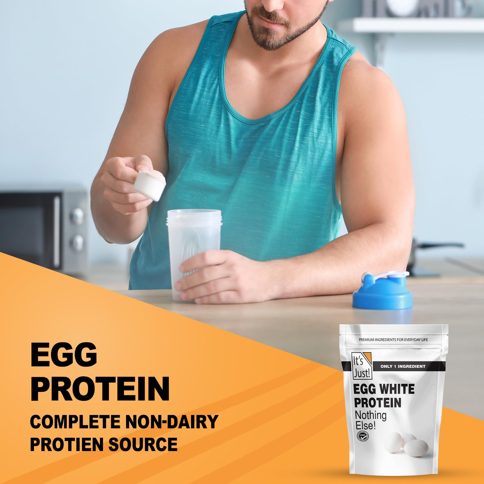 It’s Just! – Egg White Protein Powder, Made in USA from 8 Ounce (Pack of 1)