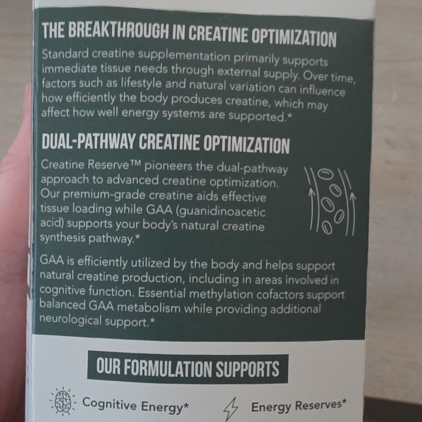 Triquetra Creatine Reserve Dual-Pathway Creatine Optimization 180 Capsules