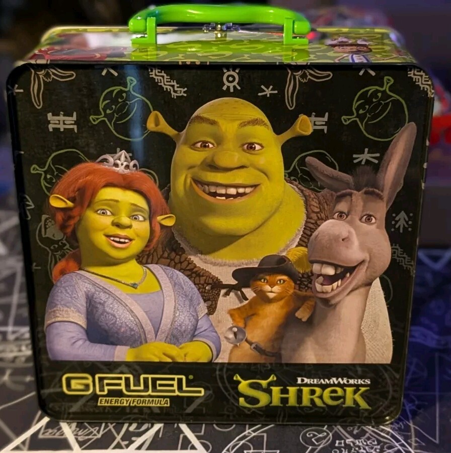 G FUEL Shrek Collector’s Box || Brand New w/ Sticker & 2 Tubs