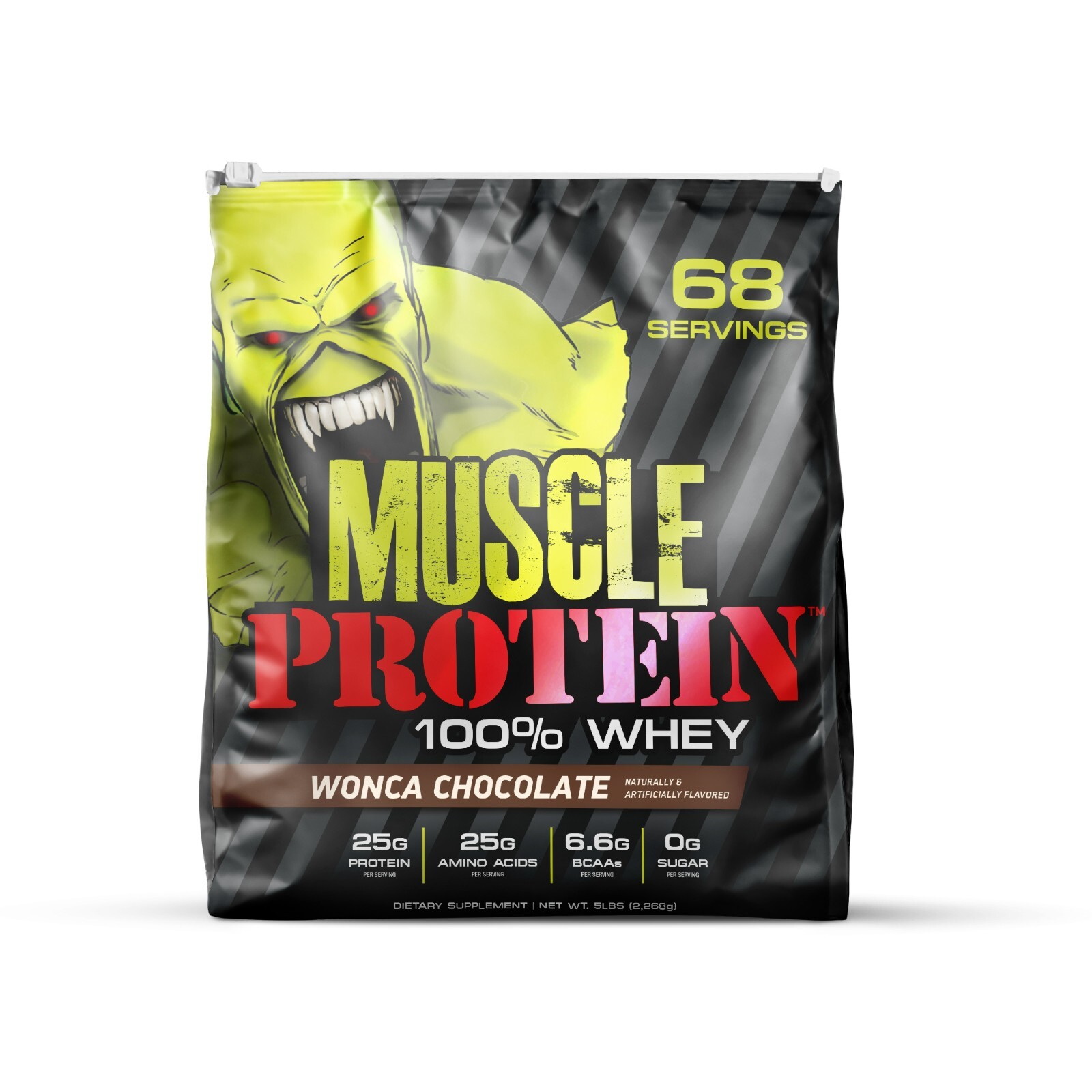 Muscle Whey Protein Powder Isolate, Gym, Bodybuilding Workout Supplement, 5LB