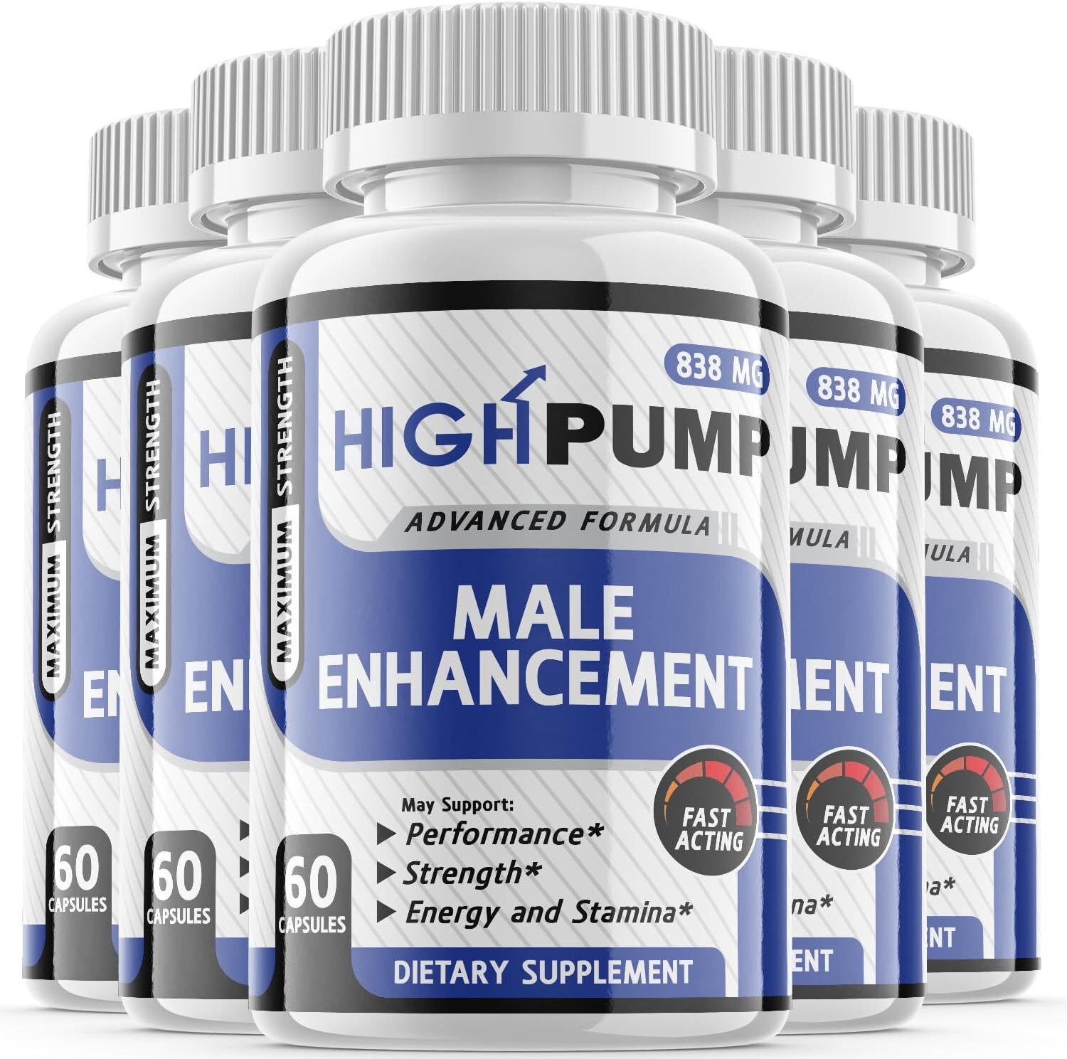 High Pump Men Pills – High Pump Male Vitality Support Supplement ORIGINAL -5Pack