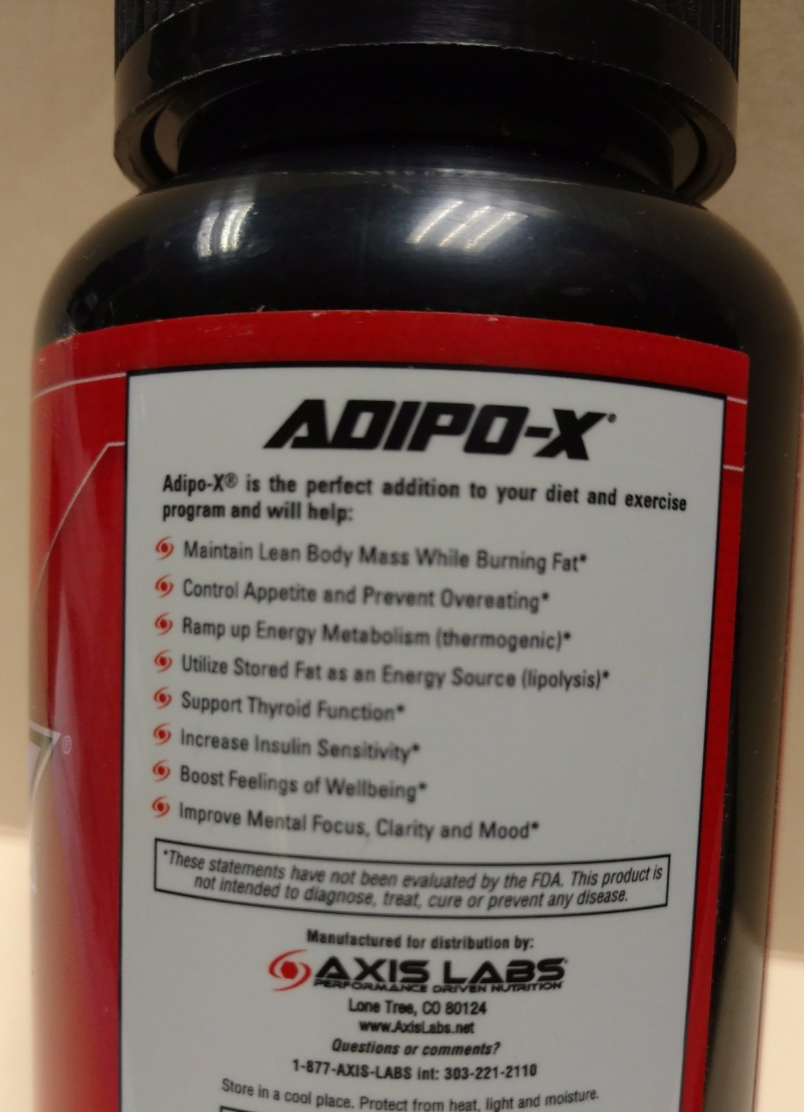 Axis Labs – Adipo-X – 120 Liquid Caps – Advanced Fat Loss – Expires 12/2024
