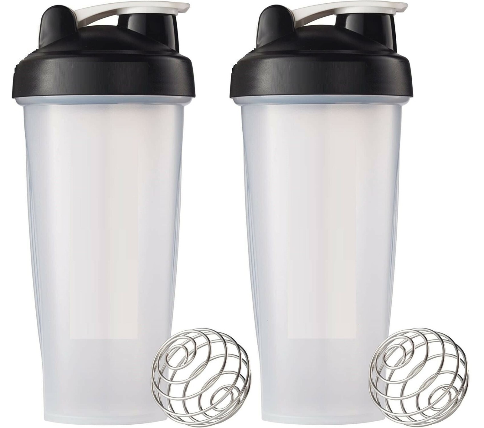 Shaker Bottle 24oz (Americas Blender) Mixer For Protein Shake & Smoothie, 2 Pack