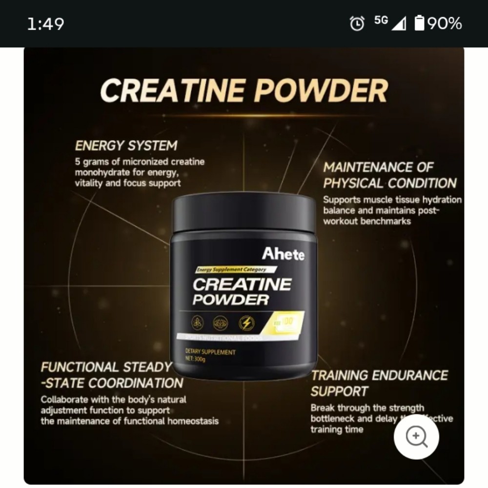 Creatine Monohydrate Powder Surgar Free 2 Pack 4 Month Supplyl Fast Absorbing