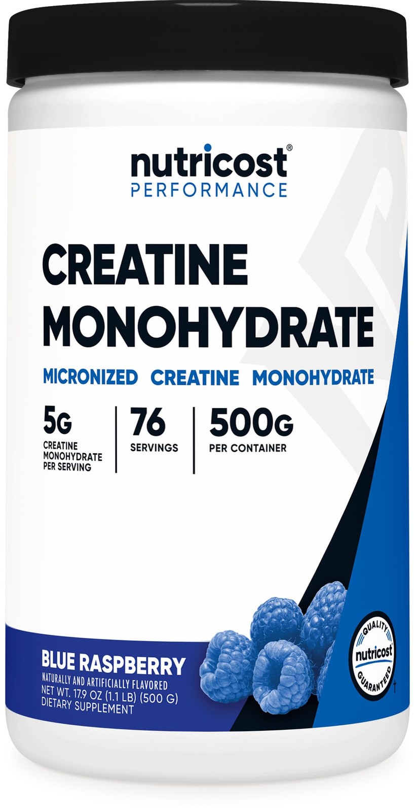 Nutricost Creatine Monohydrate Powder (Blue 500 Gram (Pack of 1), Blue
