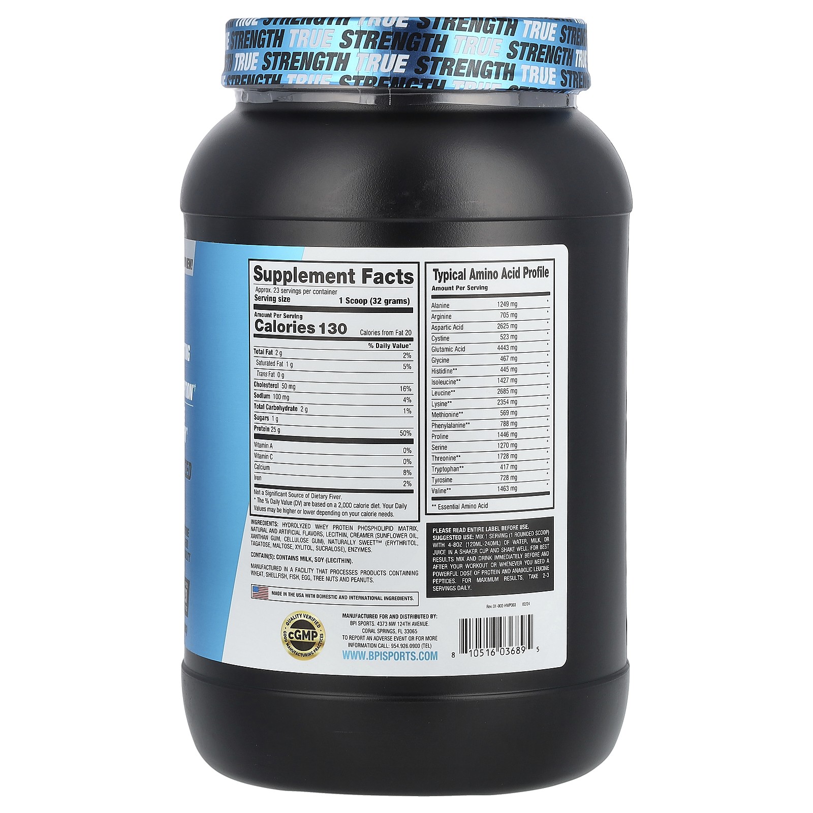 Hydro HD™, Hydrolyzed Whey Protein, Cinnamon Cereal, 1.62 lbs (736 g)