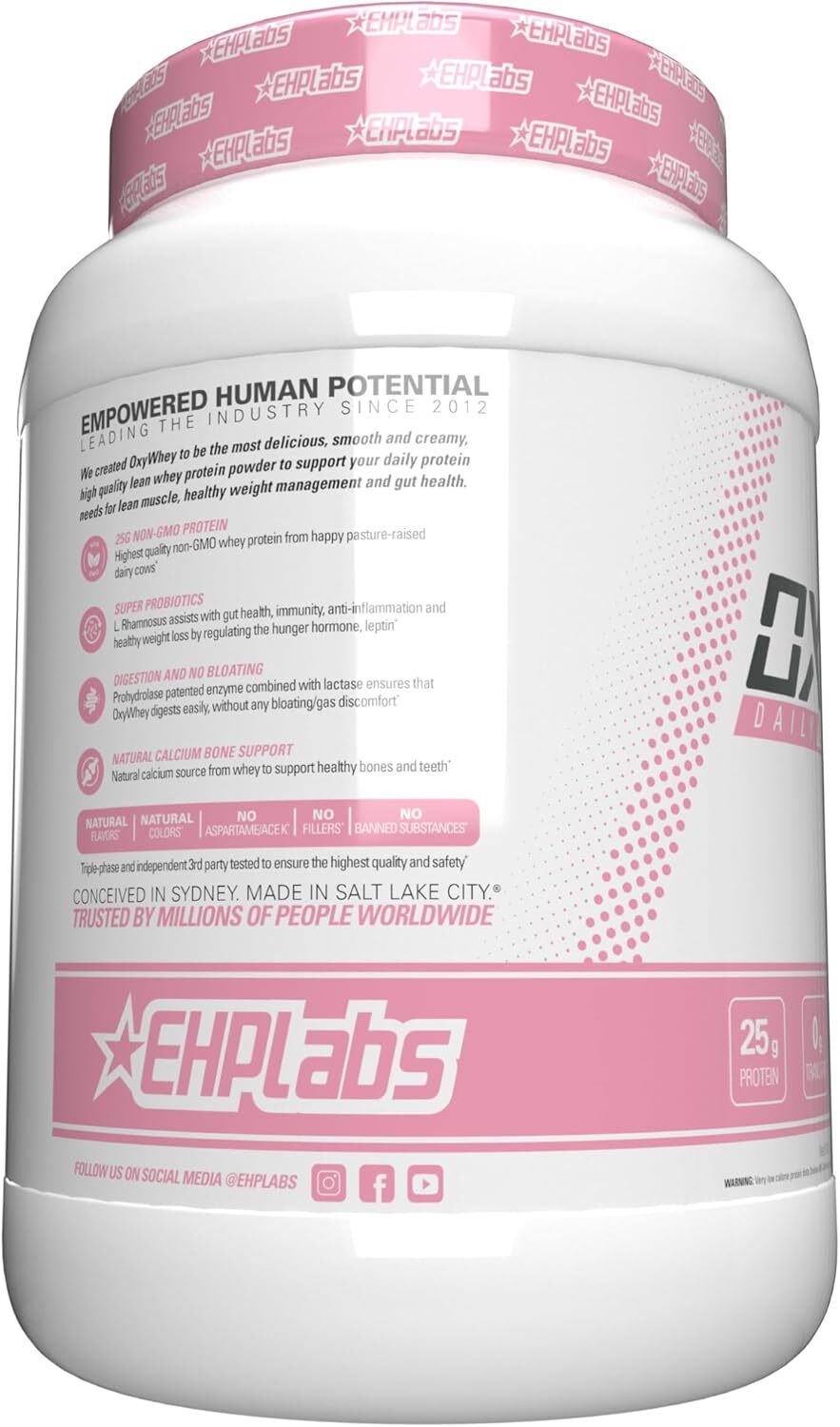 Oxywhey Whey Protein Isolate Powder – 25G of Whey Isolate Protein Powder, Meal R