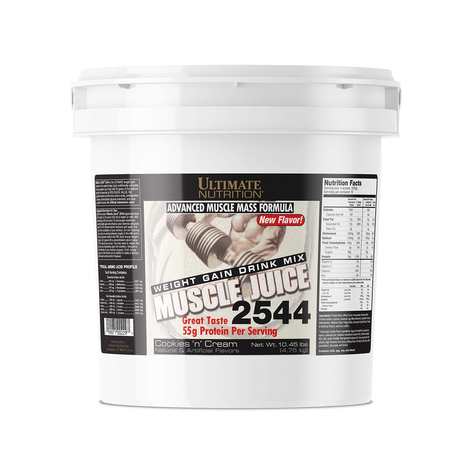 Ultimate Nutrition Muscle Juice 2544, Lean Muscle Mass Classic Gainer, Weight