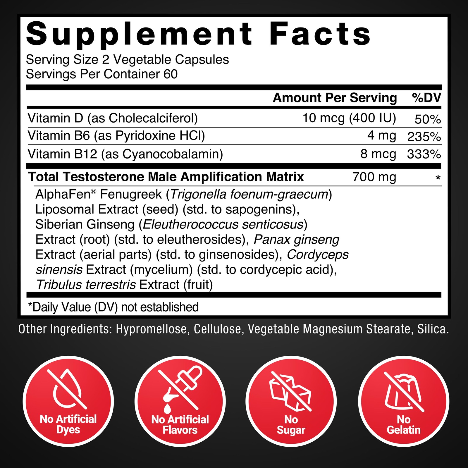 Force Factor Test X180 Legend Testosterone 120 Count (Pack of 1), Black