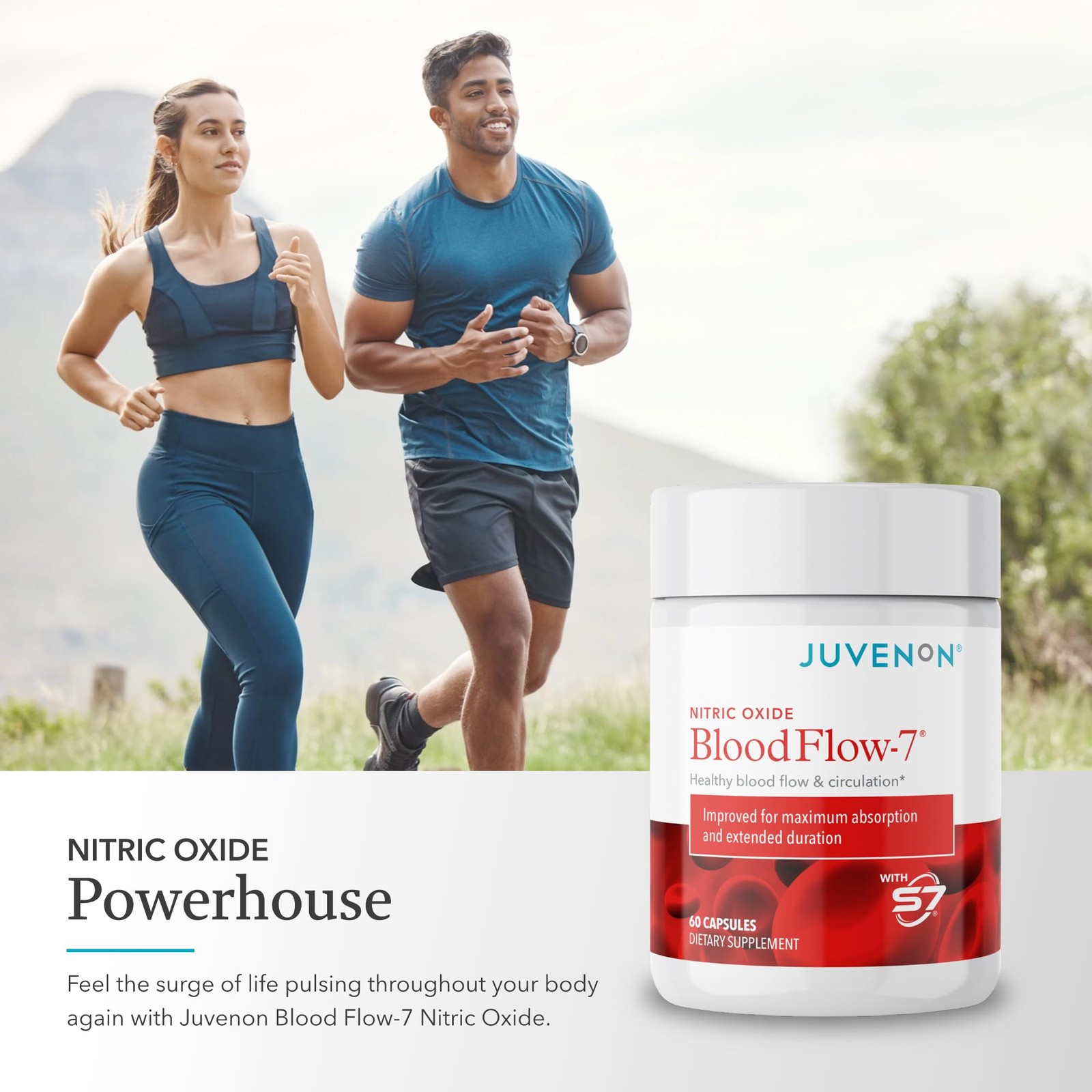 Juvenon Bloodflow-7 Nitric Oxide Supplement Nitrosigine