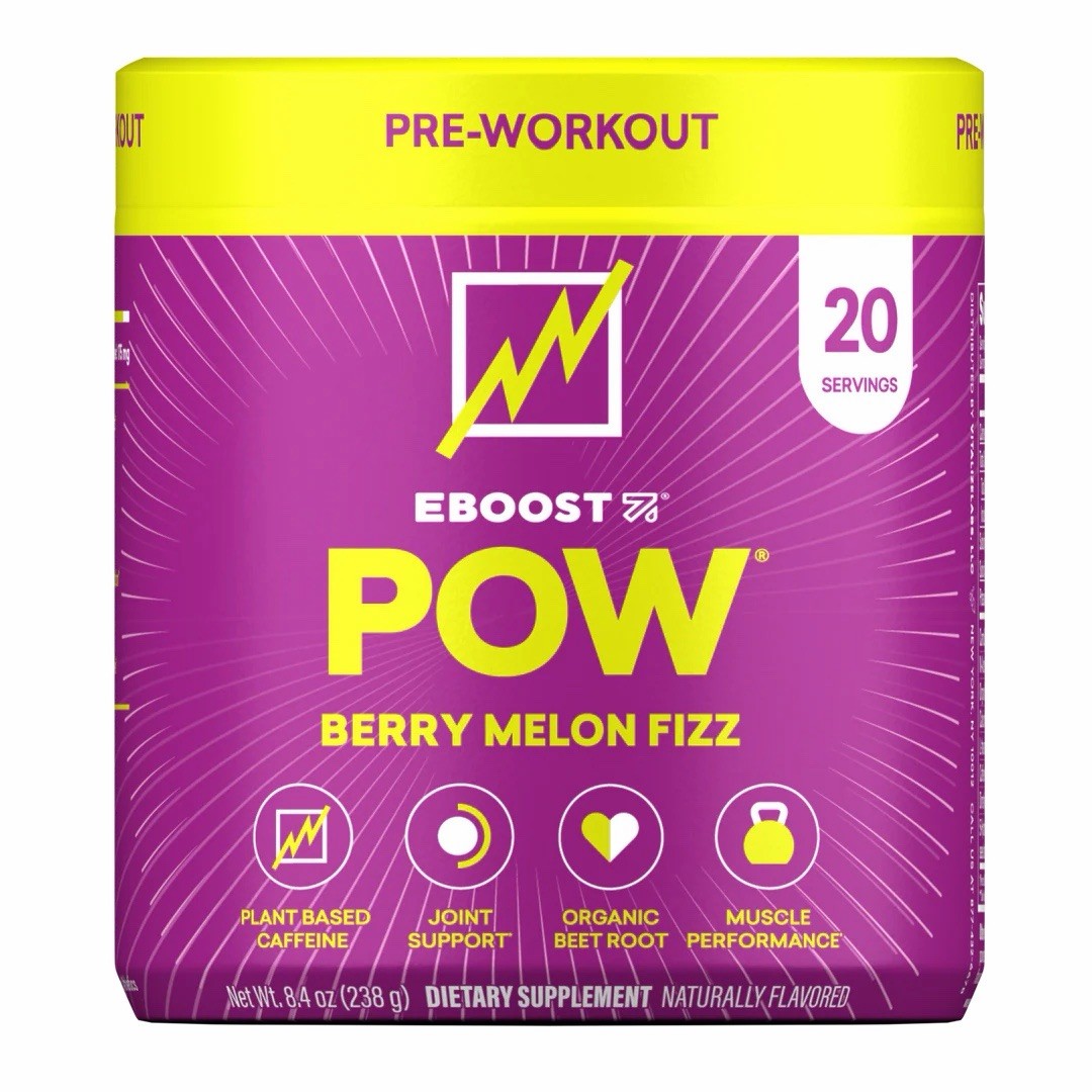 EBOOST Pre-Workout (8.46OZ) Berry Melon Fizz, EXP 6/27 Free & Fast Shipping