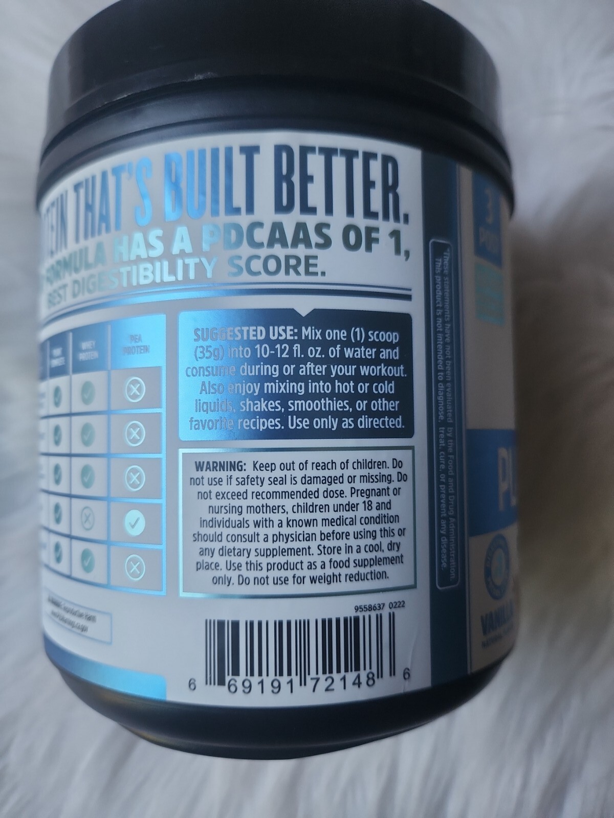 Zhou Nutrition Plant Based Vegan Protein Powder, Best Absorption & Digest Score,