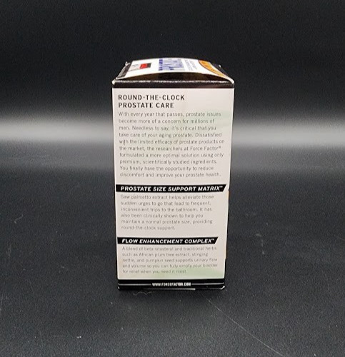 Force Factor Prostate 60 ct – Prostate Support w/ Beta-Sitosterol & Saw Palmetto