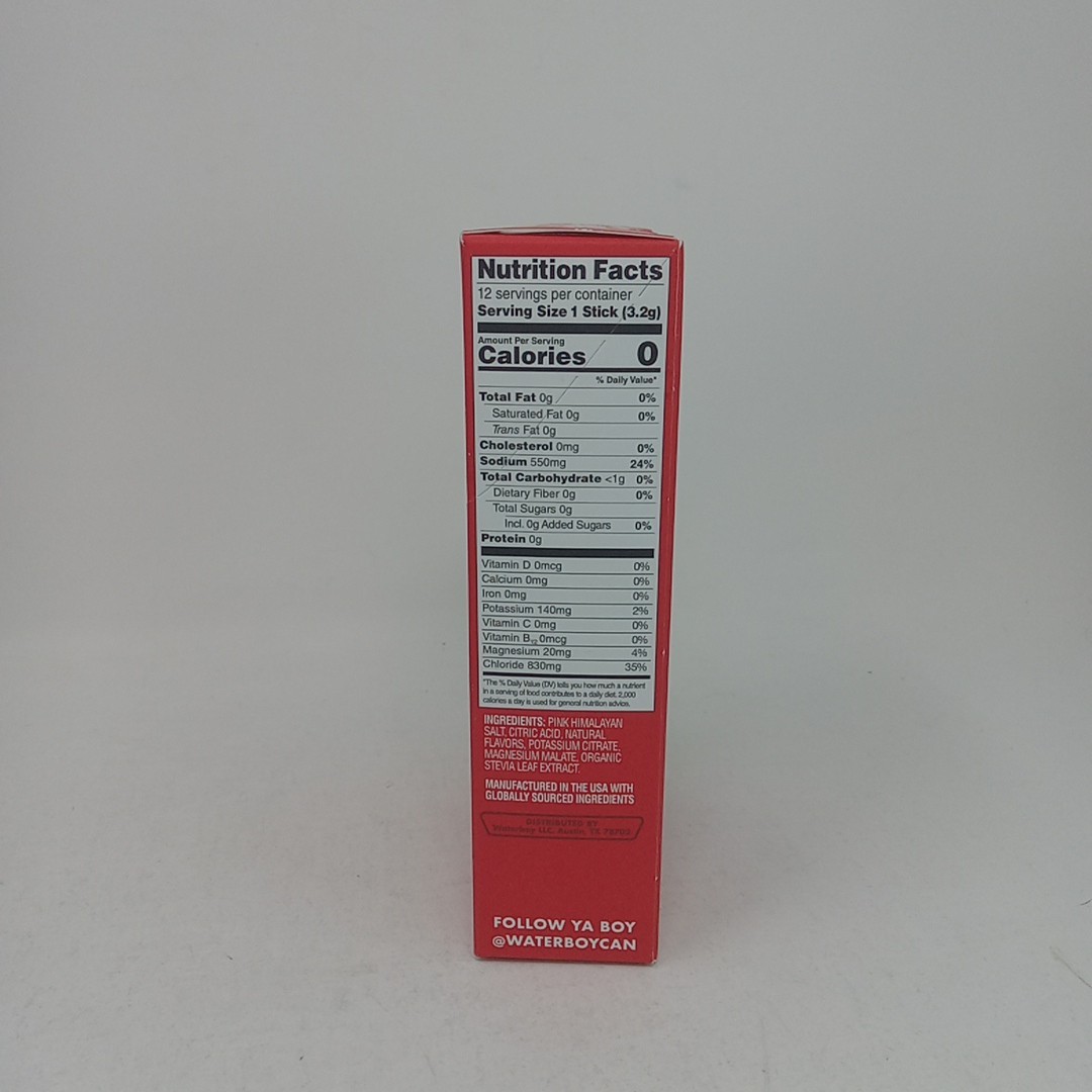 Water Boy Daily Hydration Cucumber Citrus Flavored Electrolyte Drink Mix 12 Ct.