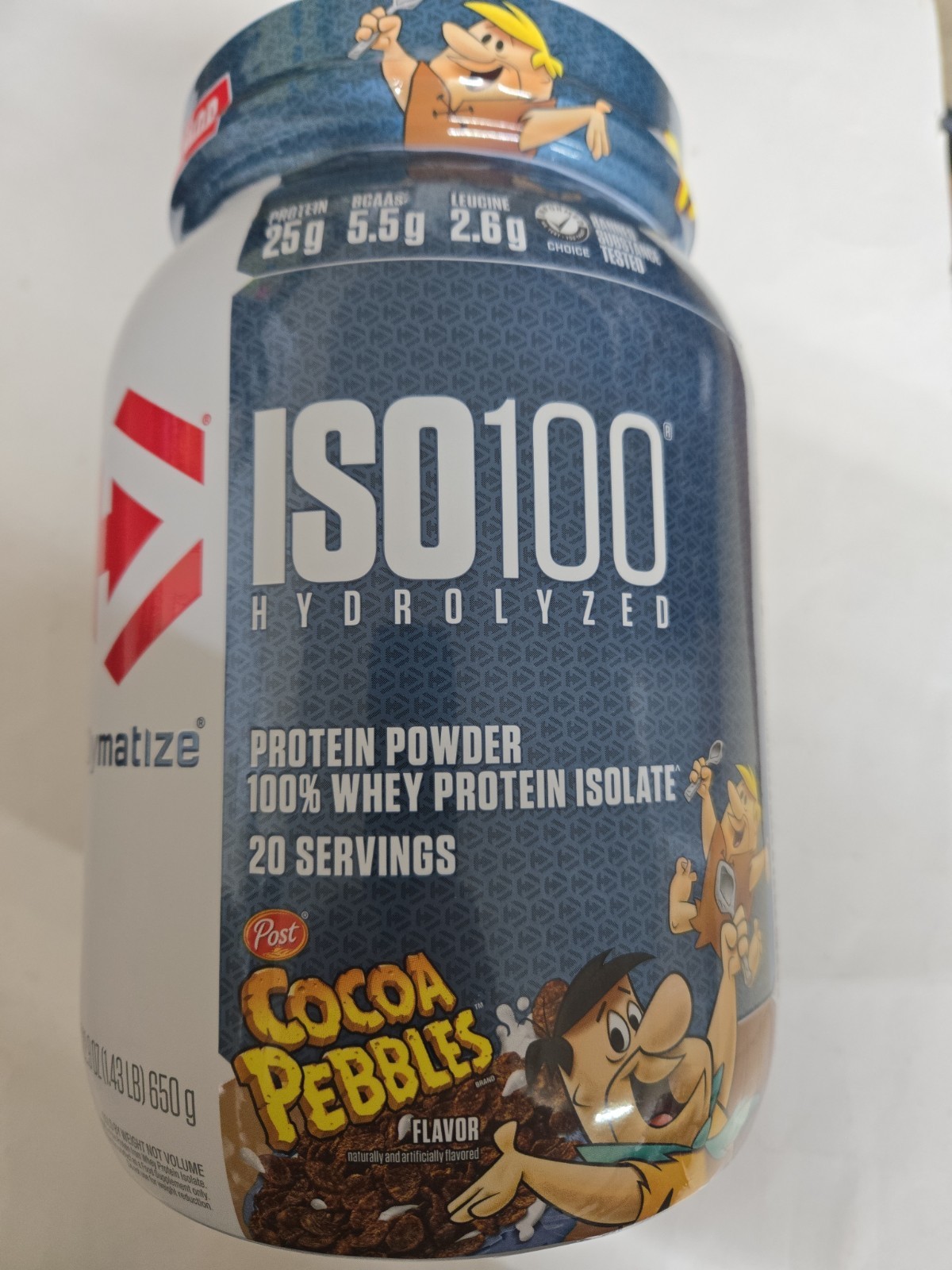 ISO 100 Hydrolyzed Protein Powder, Cocoa Pebbles Flavor, 1.43 Lbs. Exp. I0/2027