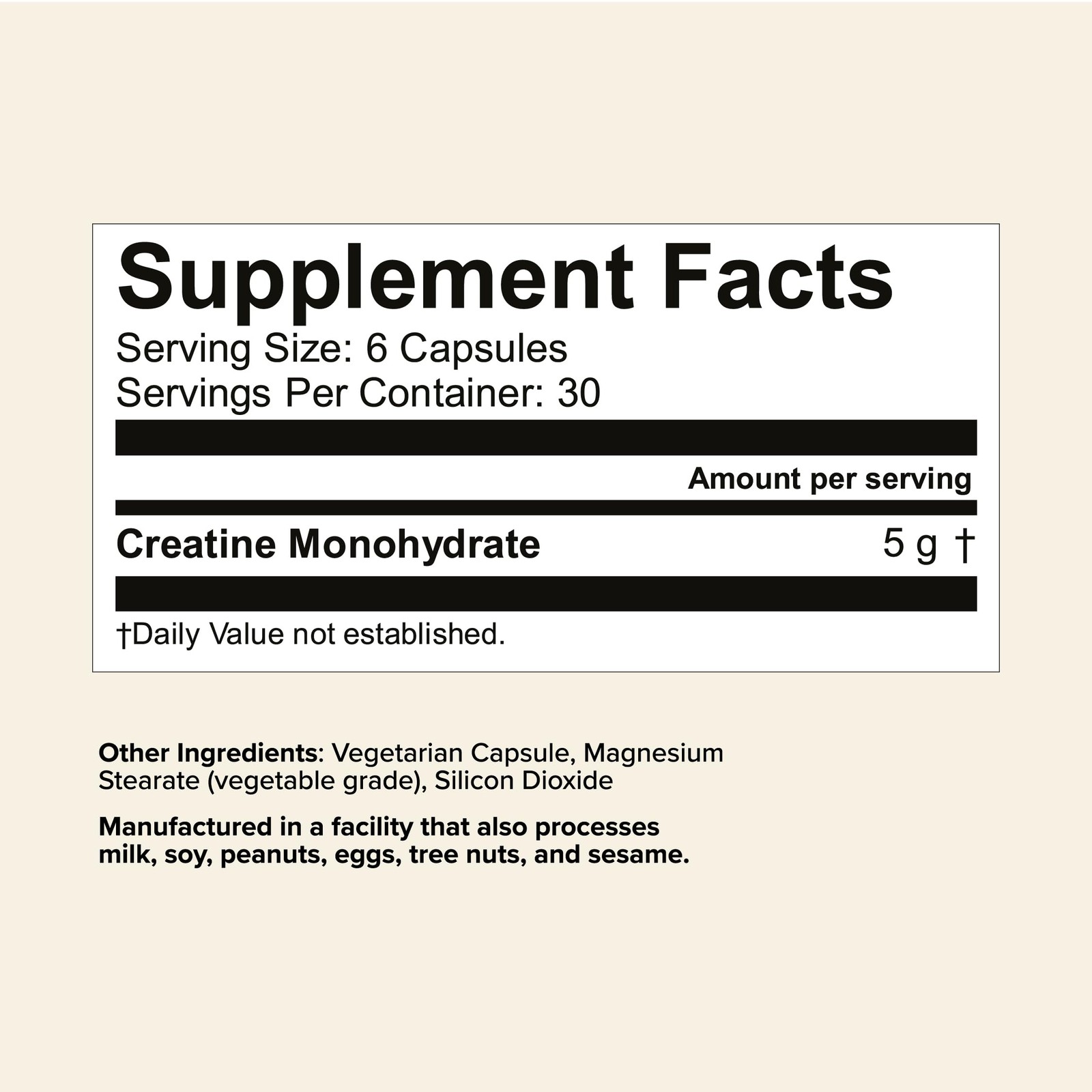 Great Lakes Wellness Creatine Monohydrate 180 Capsules 5g