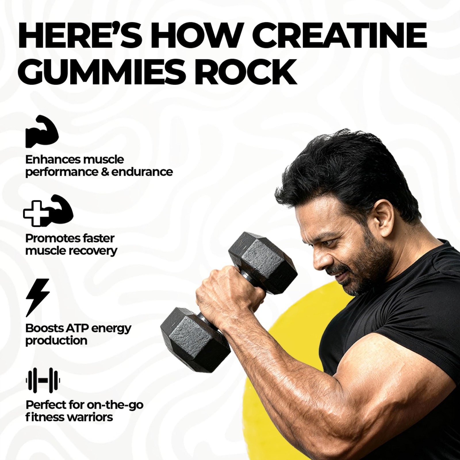 Beast Life Creatine Gummies 30 Count | Lemon | 3g Per Serving