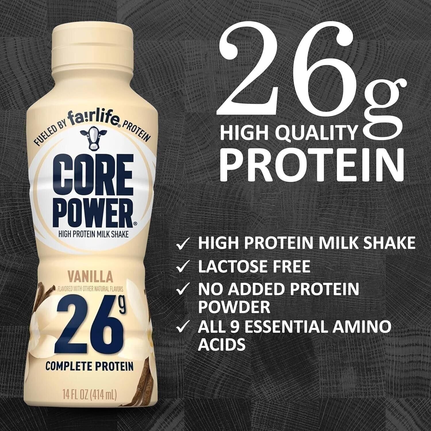 Core Power Elite Fairlife High Protein Shakes Vanilla 26g, 14 fl oz in The…