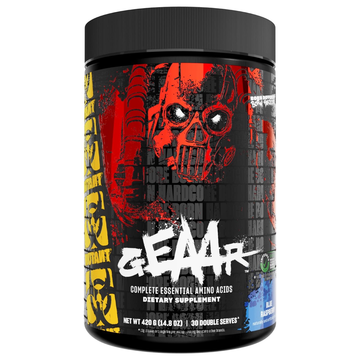 Mutant GEAAR 9.4g of EAA Powder + Arginine, 7g BCAAs, 4g Leucine, Electrolyt…