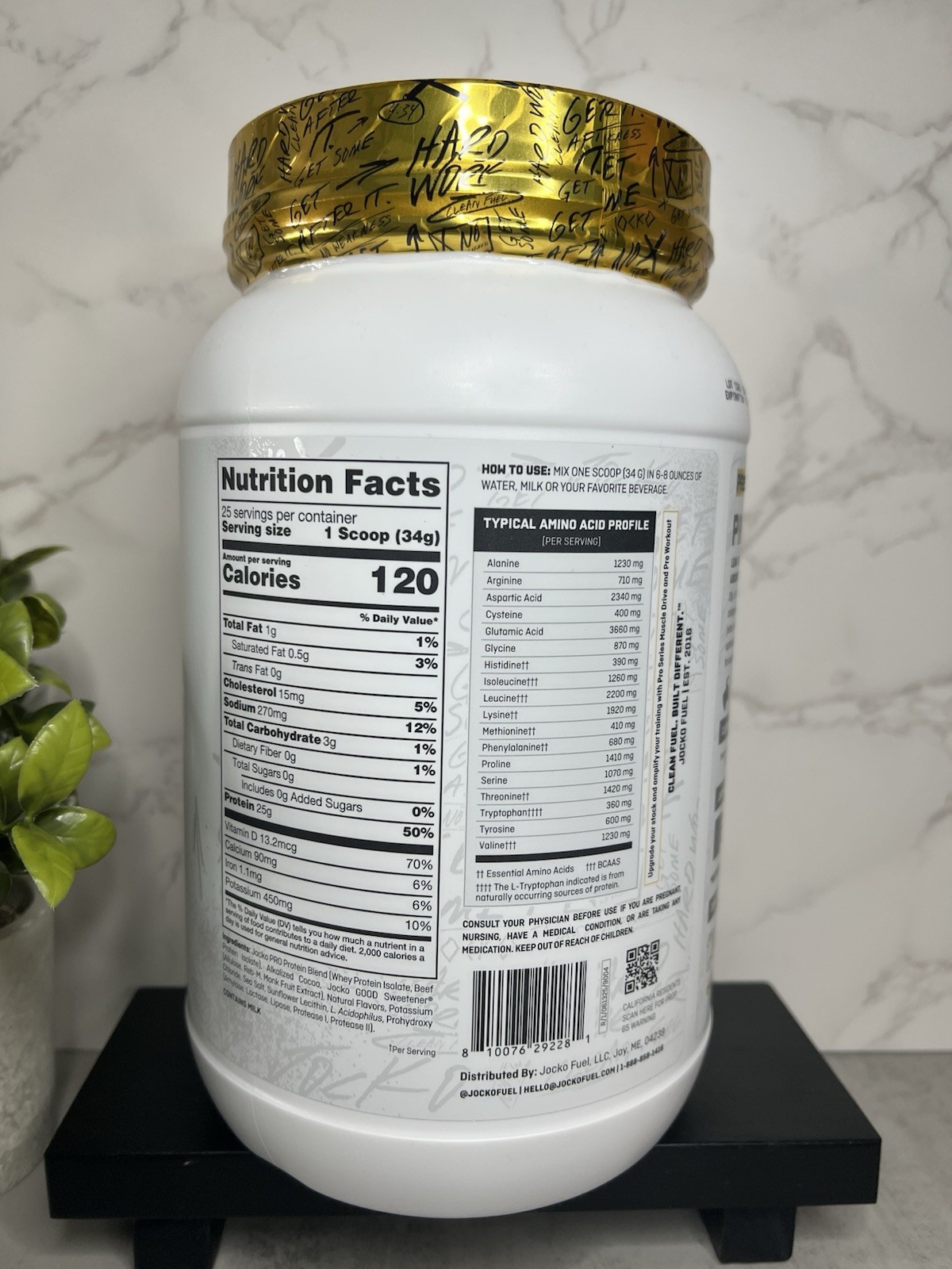 Jocko Fuel Pro Series Protein Isolate Powder Chocolate 29.98oz Exp 03/2029