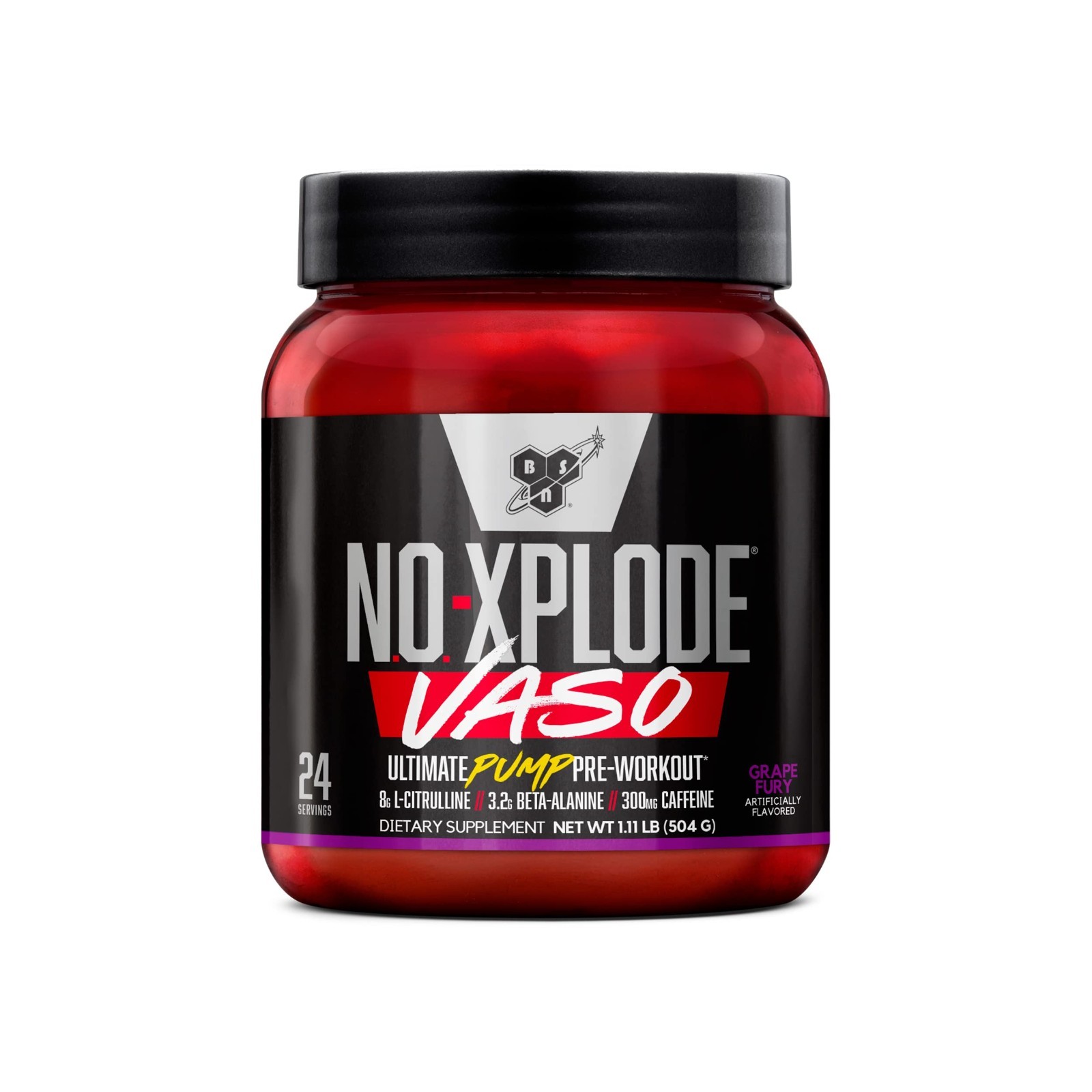 Pre Workout Powder – 8g L-Citrulline, 3.2g Beta-Alanine, Energy Boost, Grape Fla