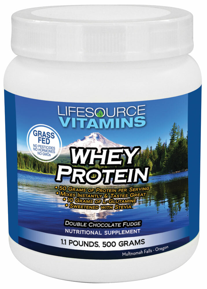LifeSource Vitamins Whey Protein ISOLATE Double Chocolate Fudge 1.1lb