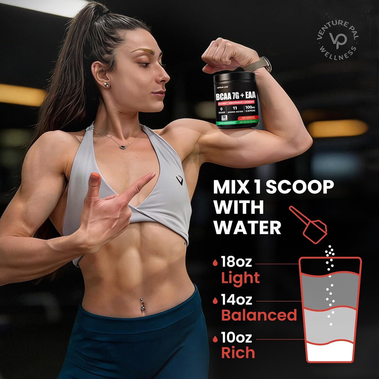 Sugar Free BCAA EAA Powder Supplement Muscle Recovery Growth Supplement