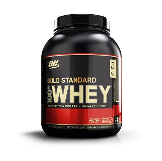 Optimum Nutrition Gold Standard Whey Protein Powder, Double Rich Chocolate, 5 lb