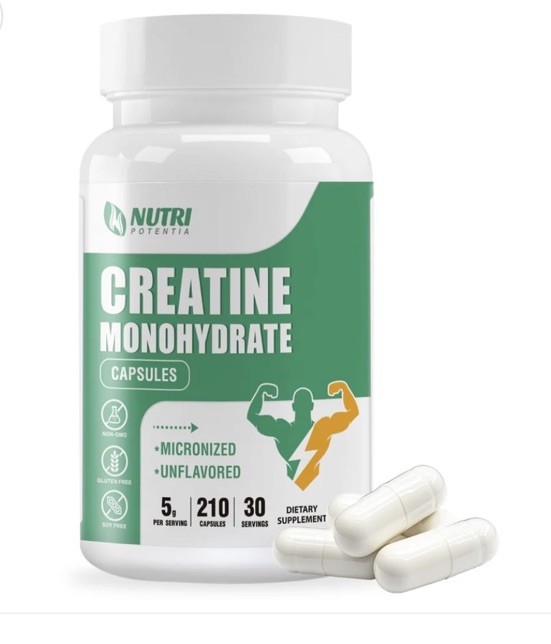NUTRI POTENTIA Creatine Monohydrate For Enhanced Workout And Muscle Growth 210