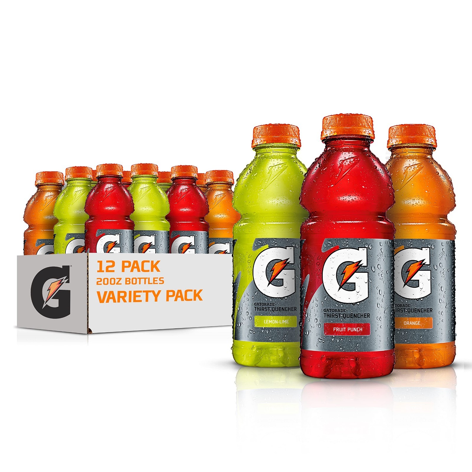 Electrolyte Sports Drink Variety Pack, 20oz Bottles, 12 Pack, Rehydration Boost