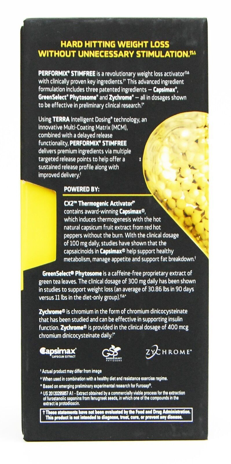 Performix STIM FREE Fat Burner Weight Loss Mood Enhancer 78 capsules STIMFREE