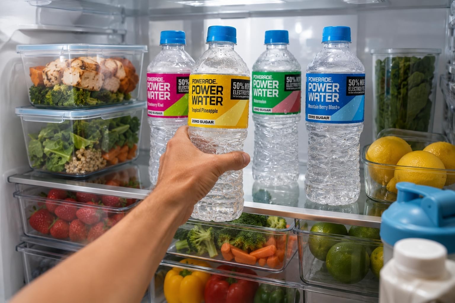 Zero Sugar Electrolyte Drink Variety Pack – 12 Bottles, 20 oz – Watermelon, Berr