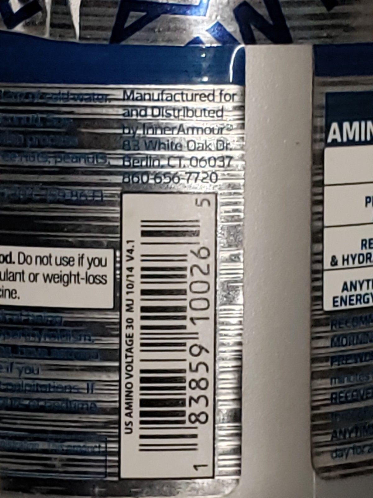 Inner Armour – AMINO VOLTAGE – Energized Amino Matrix – WATERMELON – Exp 5/2024