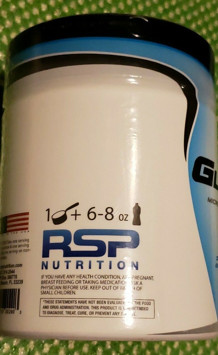RSP – GLUTAMINE – 250gm – 50 Servings – Burn Fat / Build Muscle – Exp 7/2025