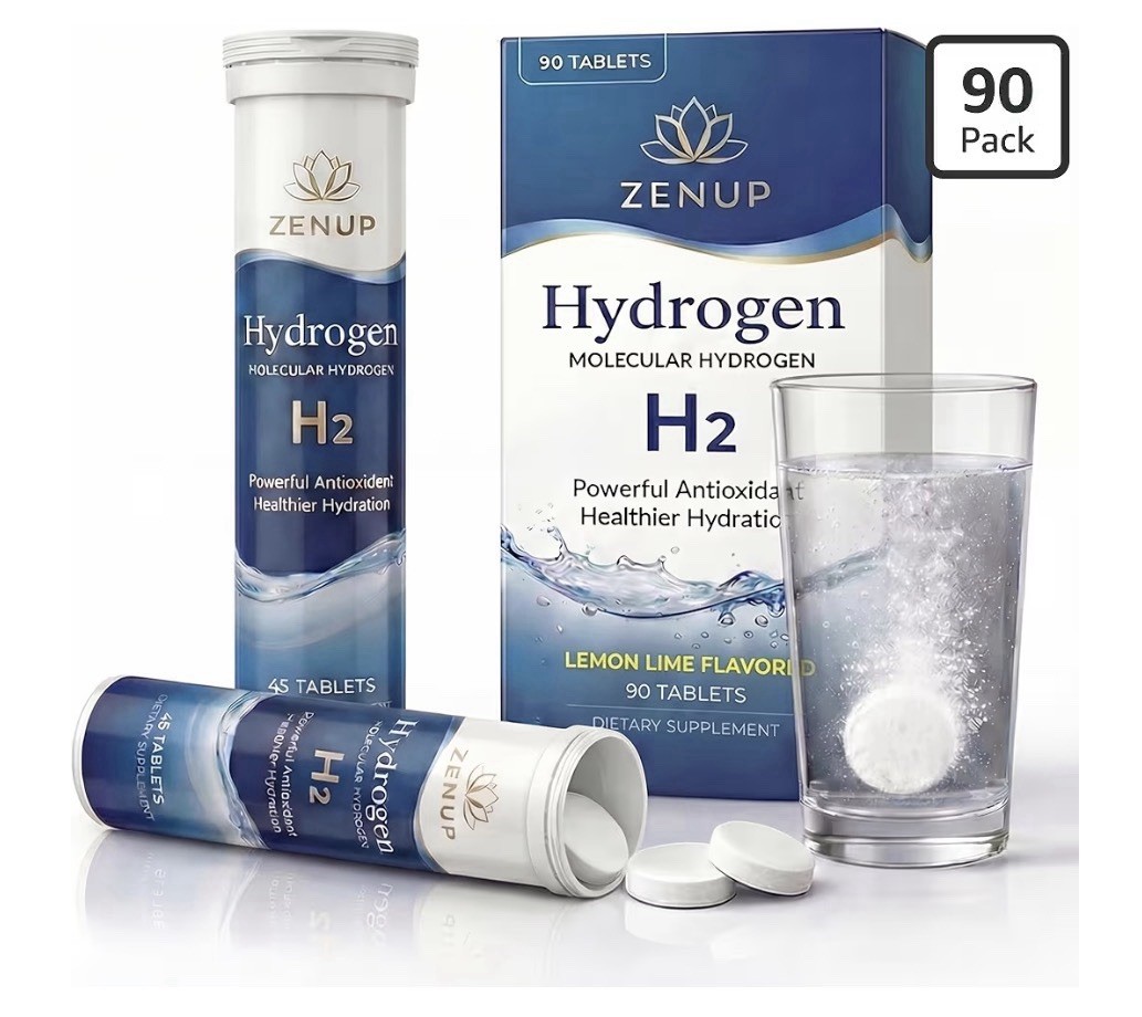 Hydrogen Water Tablets Hydrogen Tablets for Drinking Water, H2 Supplement 90 Tab