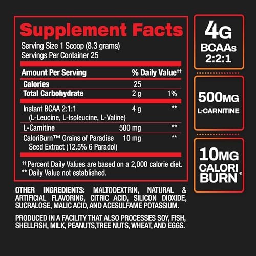 BPI Sports Best BCAA Shredded Powder – Fruit Punch 25 Servings