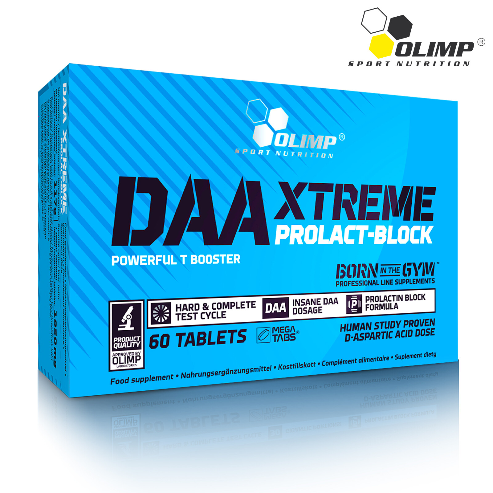 OLIMP DAA XTREME 60 TAB- Testosterone Booster, Prolactin and Estrogen Blocker