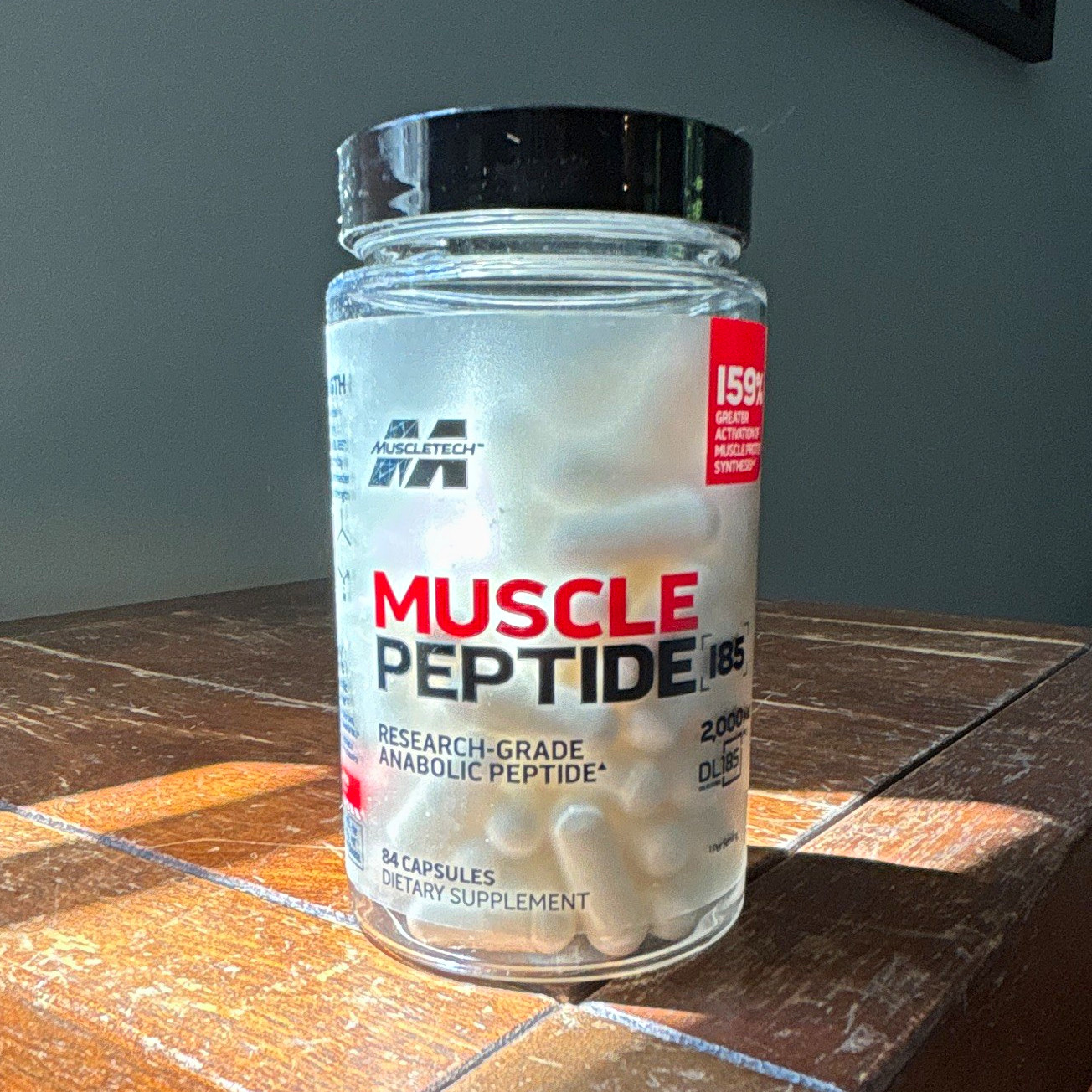MuscleTech Muscle Peptide D.L-185 Capsules 84 Ct 2,000mg 28 Servings Vegan