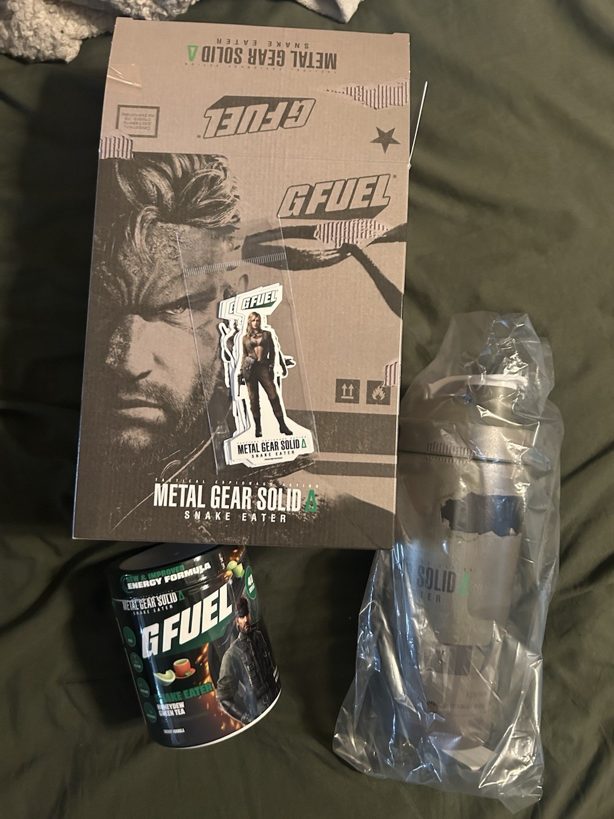 Gfuel Solid Snake Collector’s Box Shaker + Tub G FUEL