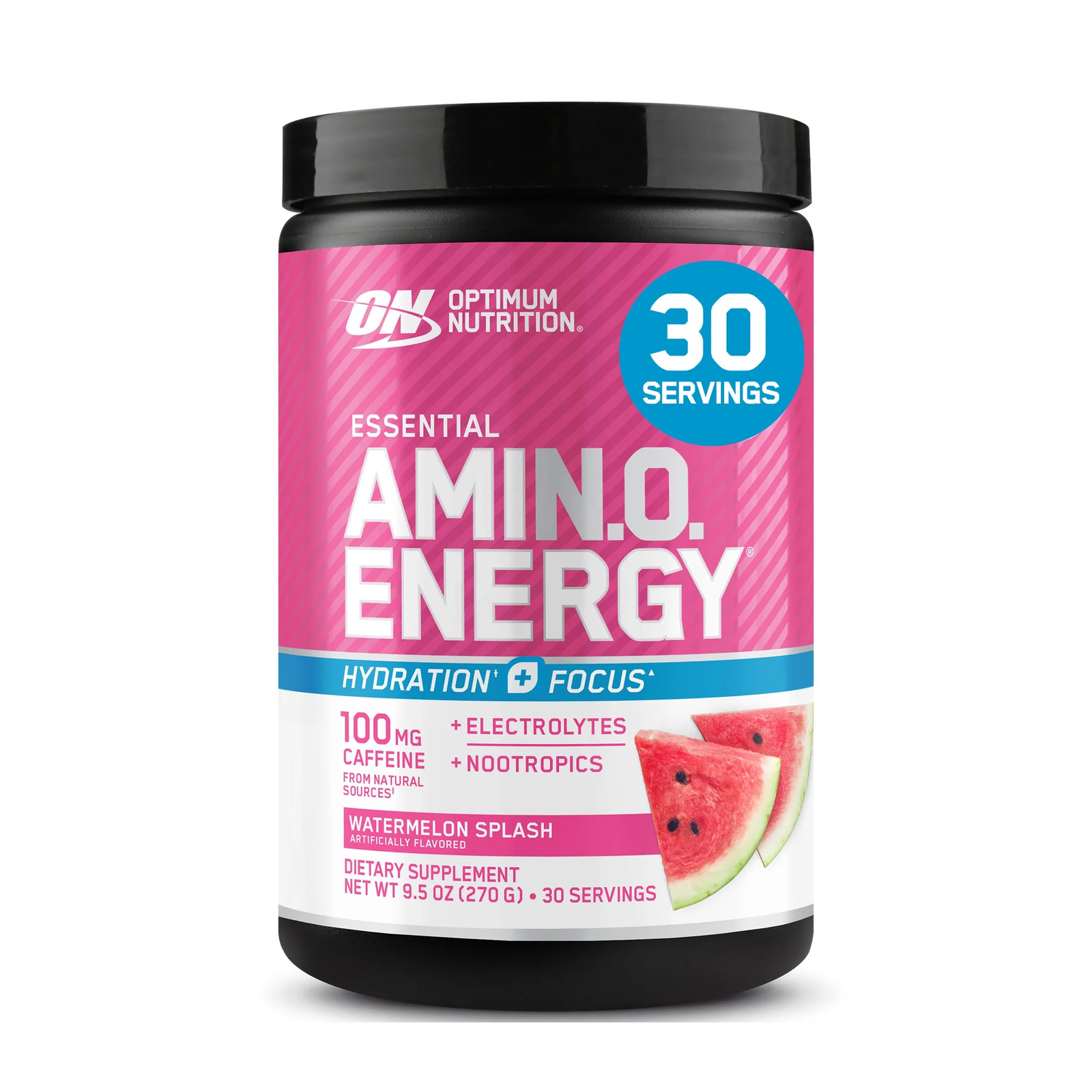 Essential Amino Energy Hydration plus Focus Powder, Watermelon Splash, 30 Servin
