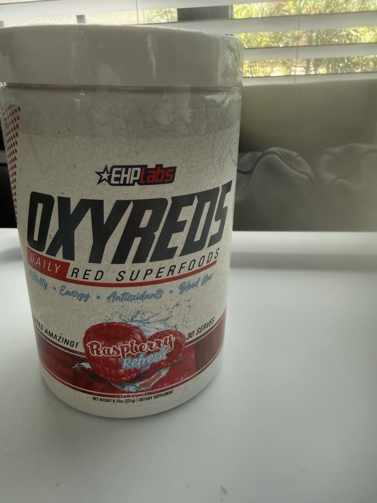 EHPlabs OxyReds Daily Red Superfoods Powder Raspberry Refresh 30 Serves 8.15 oz