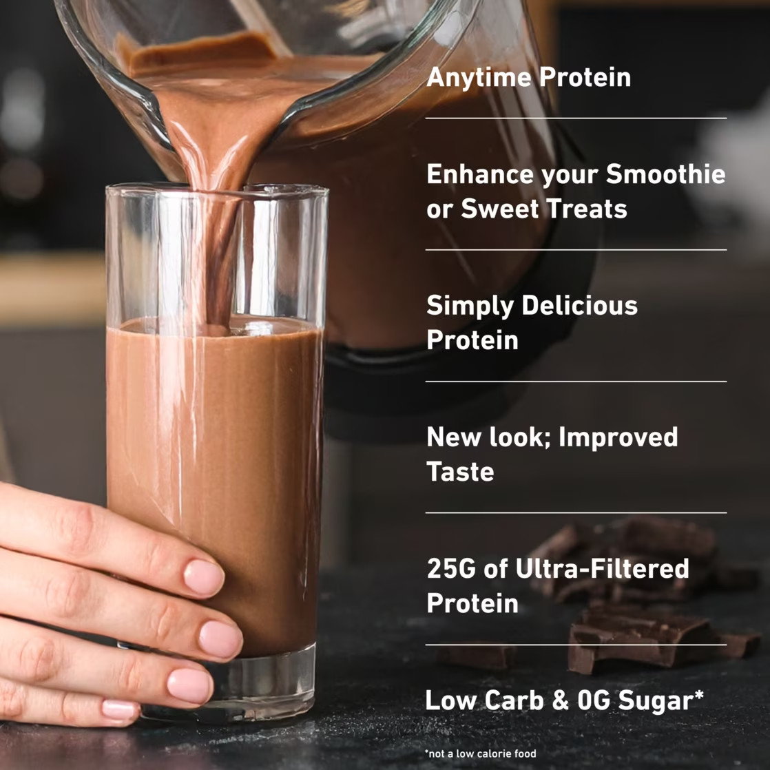 Isopure Low Carb 100% Whey Protein Isolate Chocolate Protein Powder, 25g, NEW!