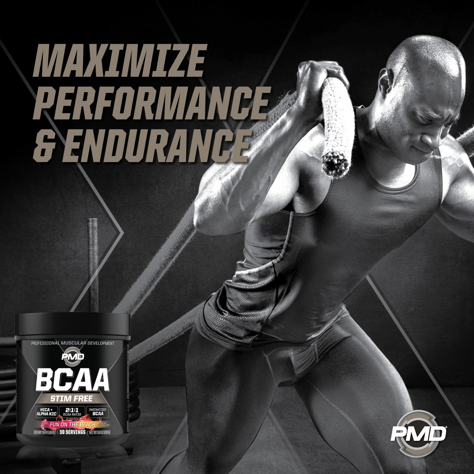 PMD BCAA’s Stim-Free for Performance & Recovery – Fun on the Beach (30 Serve)