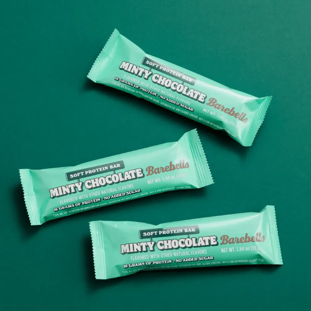 Barebells Minty Chocolate Protein Bars – No Added Sugar – Delicious , 12 Bars ✅