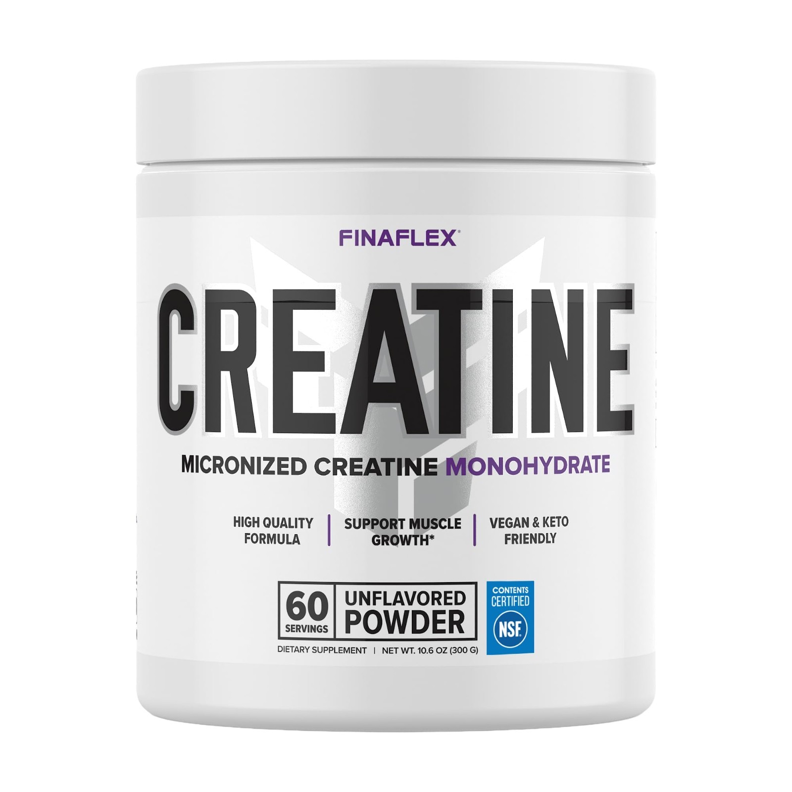 Pure Micronized Creatine Monohydrate – Unflavored 10.6 oz – Boost Strength & Per