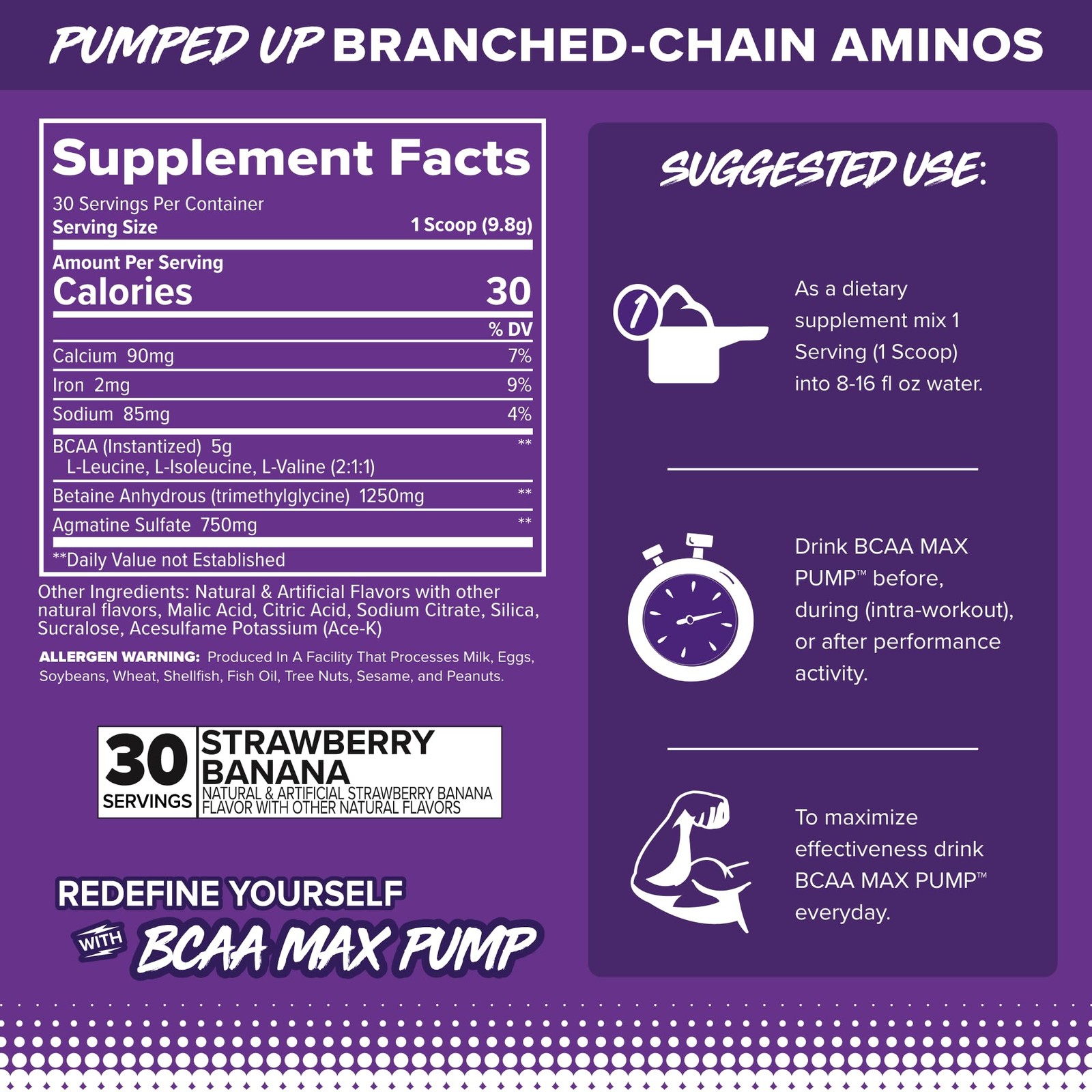 FINAFLEX BCAA Max Pump Intra Workout Supplement 30 Servings for Endurance Rec…