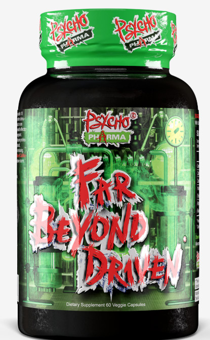 Psycho Pharma Far Beyond Driven 60ct Mood & Energy Formula 6/25EXP