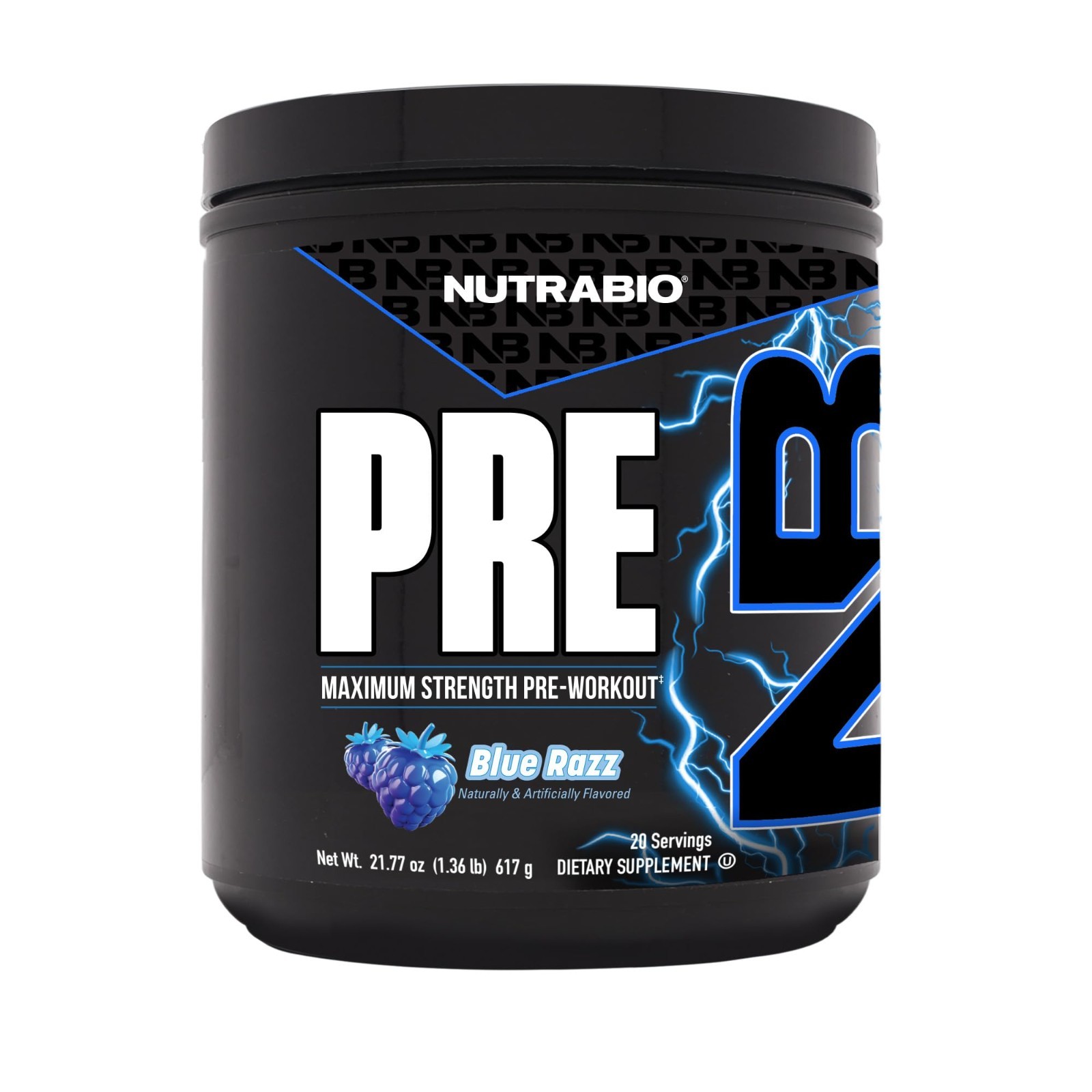 Explosive Blue Razz Pre-Workout Powder | Energy, Focus, Endurance, Pumps | Caffe