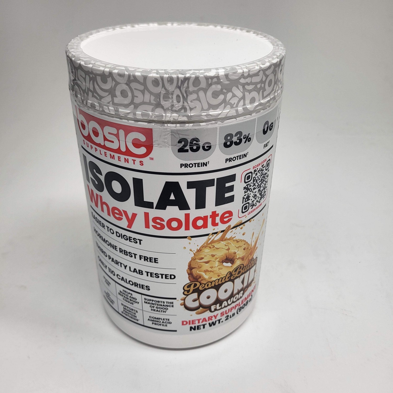 BASIC Basic Whey Isolate Protein Peanut Butter Cookie 2lbs Bb 12/27 2lbs