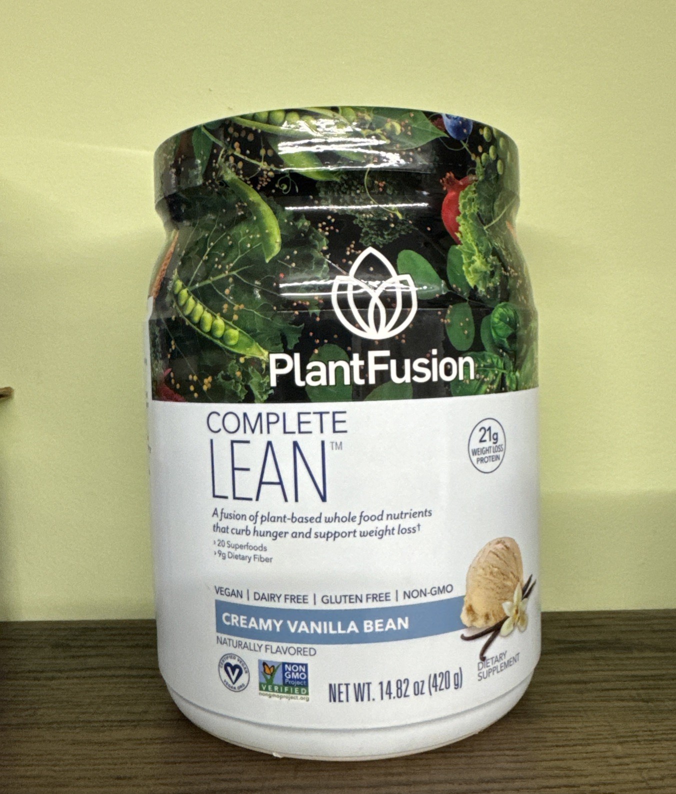 Complete Lean, Creamy Vanilla Bean, 14.82 oz (420 g)